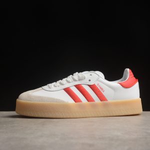 (WMNS) adidas Samba 'White Better Scarlet Gum' ID0438