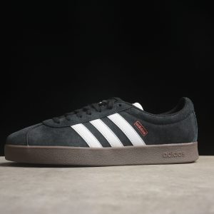 adidas VL Court Lifestyle Skate Shoes 'Black White Gum' HQ1801