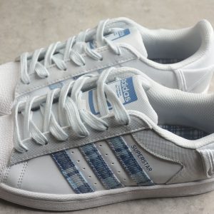 (WMNS) adidas Originals Superstar 'White Gray Blue' IG3005