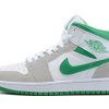 NIKE Men's Air Jordan 1, White Pine Green Lt Smoke Grey, 11