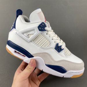 Air Jordan 4 Retro SB 'White Navy' DR5415-100