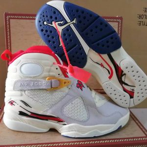Air Jordan 8  High Cut Men's Basketball Shoes Soft Solid Sole Sneakers