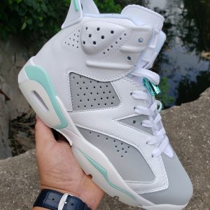 Air Joe 6 White Grey Jade Men and Women