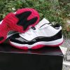 Air Jordan 11 Low Gang White Black Red